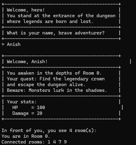 Welcome screen