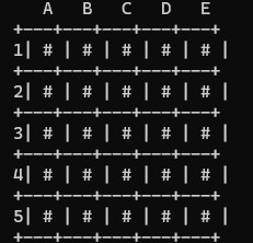 5x5 board